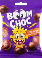 Драже Crunch кульки з какао у молочному шоколаді Boom Choc м/у 50г
