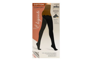 Колготки жіночі Elegante El Cotton 300den 3 nero
