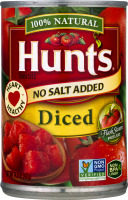 Hunt's Tomatoes 100% Natural Diced No Salt Added