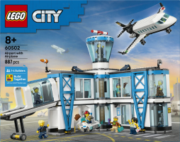 Конструктор для детей от 8лет №60502 Airport with airplane City Lego 887эл