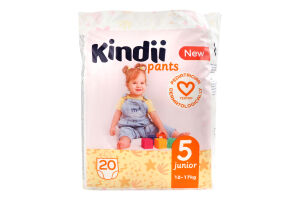 Трусики-подгузники для детей 12-17кг 5 Junior Pants Kindii 20шт