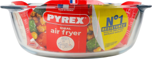 Форма скляна кругла 2.3л 26x23х8см №208В100/7948 Air fryer Pyrex 1шт