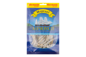 Анчоусы сушеные соленые Морські м/у 60г