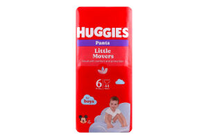 Трусики-підгузки для хлопчиків одноразові 15-25кг 6 Pants Huggies 44шт