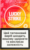 Изделие табакосодержащее для электрического нагревания с фильтром Lucky Strike Blush Switch 20шт