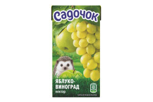 Нектар осветленный пастеризованный Яблоко-виноград Садочок т/п 500мл