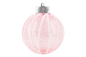 Прикраса ялинкова Куля смугаста 8см 833964