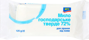 Мило господарське тверде 72% Для прання від плям aro 125г