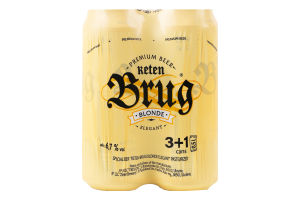 Пиво специальное 4х0.5л 6.7% светлое пастеризованное Blonde Elegant Keten Brug м/у