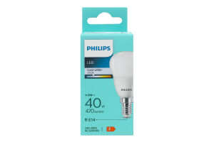 Лампа светодиодная 40W Е14 470lm 4000K №9290035407 Philips 1шт