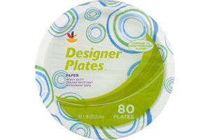 Ahold Designer Plates Paper - 80 CT