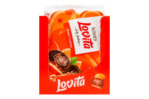 Печенье сдобное с желейной начинкой Апельсин Jelly Cookies Lovita Roshen м/у 420г