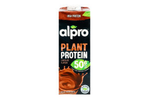 Напій соєвий стерилізований з шоколадним смаком Plant protein Alpro т/п 1л