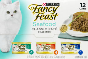 Purina Fancy Feast Seafood Classic Pate Gourmet Cat Food - 12 CT