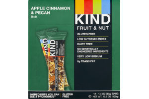 KIND Fruit & Nut Bar Apple Cinnamon & Pecan - 12 CT