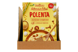 Суміш для приготування поленти натуральна з лисичками та моцарелою Polenta Mamma Mia Pripravka д/п 170г
