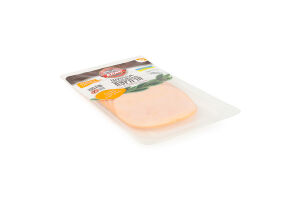 Ветчина нарезка Куриная Алан в/к в/с лоток 0.1кг