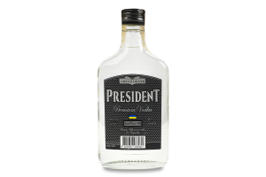 Горілка 200мл 40% Срібна Travel Premium vodka President пл