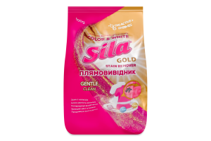 Плямовивідник для тканин універсальний Color&White Gold Sila 800г
