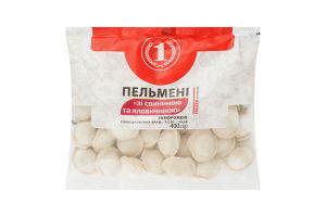 Пельмени со свининой и говядиной ТМ "1" м/у 400г