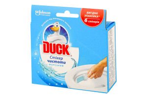 Засіб мийний по догляду за унітазами Морський Стікер чистоти Duck 6х10г