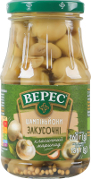 Шампиньоны маринованные стерилизованные Закусочные Верес с/б 260г