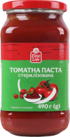Паста томатная 25% стерилизованная Fine Life в/с с/б 490г