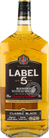 Виски 1л 40% шотландский купажированный Classic black Label 5 бут