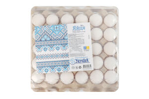 Яйца куриные пищевые столовые первой категории Птахофабрика Україна к/у 30шт