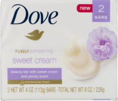 Dove Purely Pampering Beauty Bar Sweet Cream - 2 CT