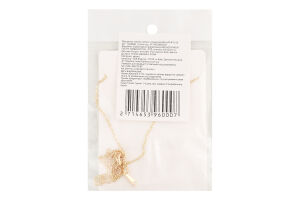 Ланцюжок жовтий метал з підвіскою 40см FHF1515