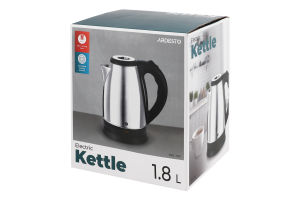 Електрочайник 1,7л сріблястий метал Ardesto