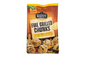 Cooked Perfect Fire Grilled Chunks Lemon Herb Chicken