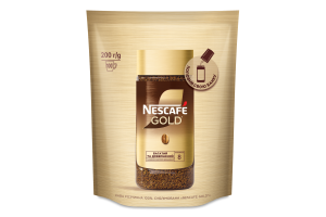 Кофе растворимый сублимированный Gold Nescafe д/п 200г