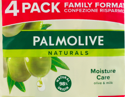 Мыло твердое Оливка и молочко Moisture care Naturals Palmolive 4х90г