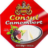 Сир 50% Камамбер Consul к/у 0.125кг