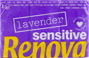 Хустинки носові Renova з ароматом лаванди 4 шарові