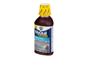 Vicks NyQuil Severe Cold & Flu Nighttime Relief Berry Flavor