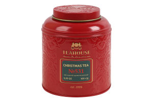 Чай черный ароматизированный №531 Christmas tea Teahouse ж/б 100г