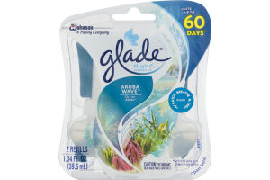 Glade PlugIns Scented Oil Refills Aruba Wave - 2 CT