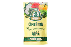 Соус майонезний Сімейний 40% 180г д/п ЖирноВ