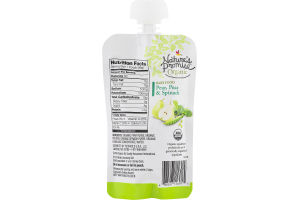 Nature's Promise Organic Baby Food Pear, Peas & Spinach 6m+
