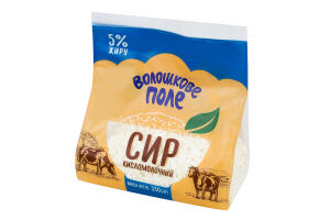 Сир кисломолочний 5% Волошкове поле м/у 330г