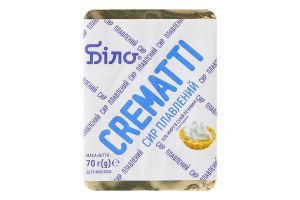 Сир плавлений 50% скибковий Крематті Біло м/у 70г