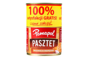 Паштет зі свининою Мазовецький Pamapol з/б 390г