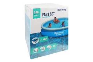 Бассейн надувной семейный 366х76см №57273 Fast Set Bestway 1шт