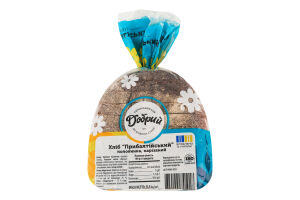 Хліб половинка в нарізці з житнім солодом Прибалтійський Добрий м/у 0.4кг