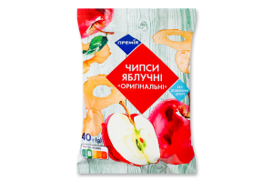 Чіпси яблучні оригінальні 40г ТМ «Премія»