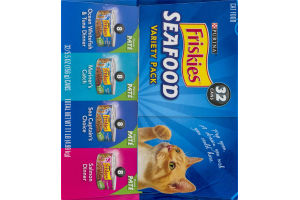 Purina Friskies Cat Food Seafood Variety Pack - 32 CT