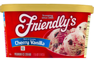 Friendly's Cherry Vanilla Premium Ice Cream